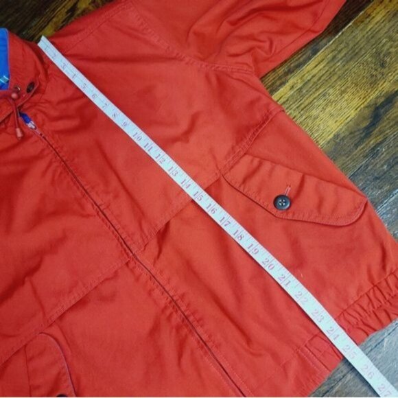 Vintage London Fog Bright Red Blue Contrast Zip Up Jacket - Picture 10 of 16